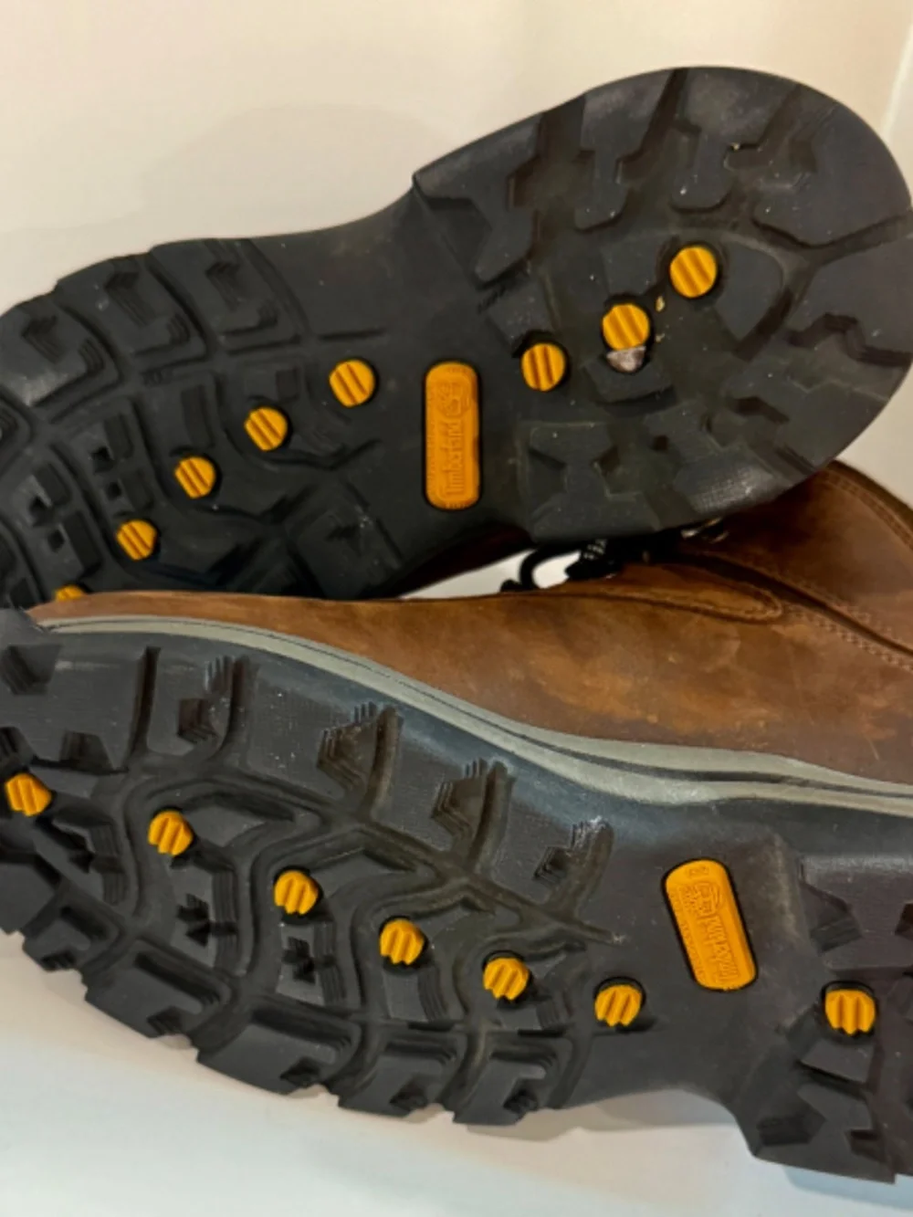 Timberland White Ledge Waterproof Hiking Boots Outdoor Brown Leather Women 8.5